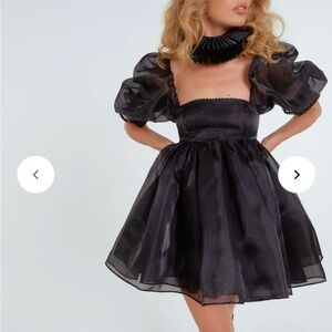 Selkie Black Mini Dress